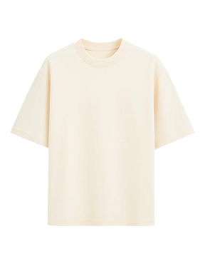 Camiseta Oversized Liso Off-White
